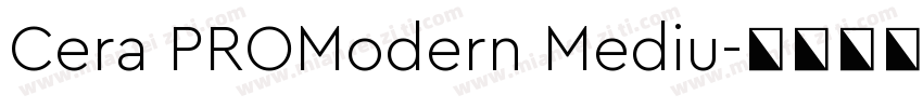 Cera PROModern Mediu字体转换